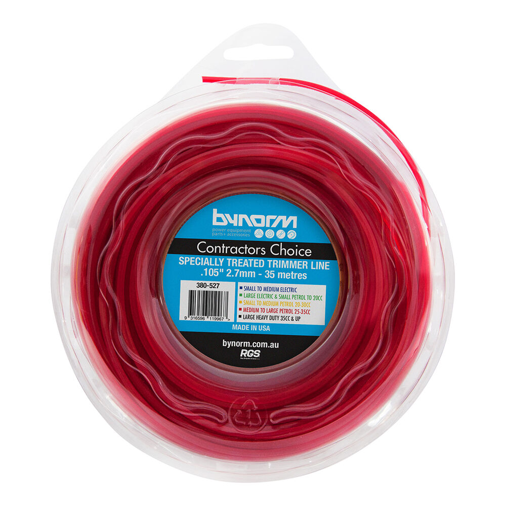 Bynorm Red Trimmer Line 2.7mm x 35m Supercheap Auto