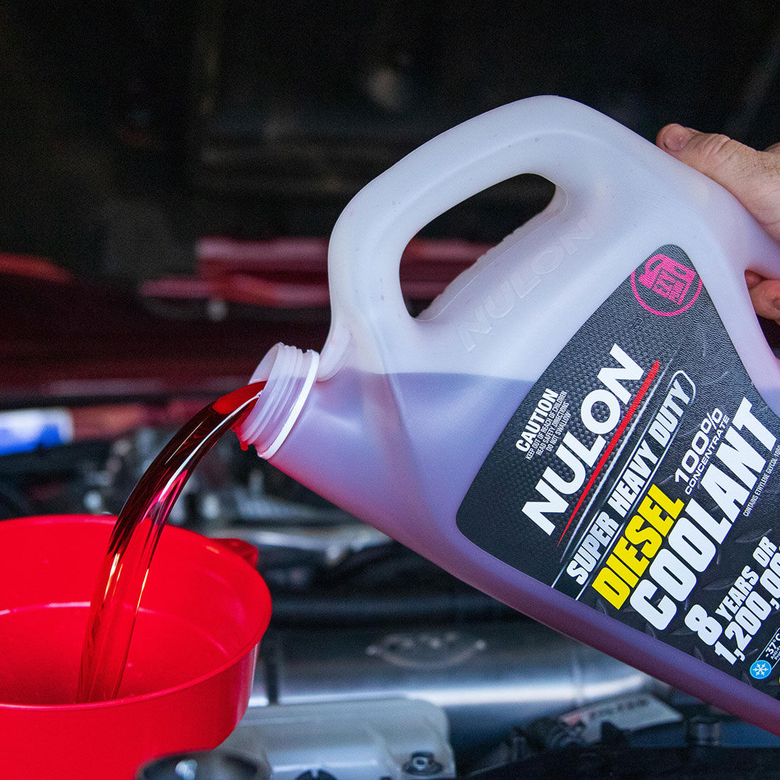 Nulon Red Heavy Duty Diesel Coolant Concentrate - 5 Litres, , scaau_hi-res