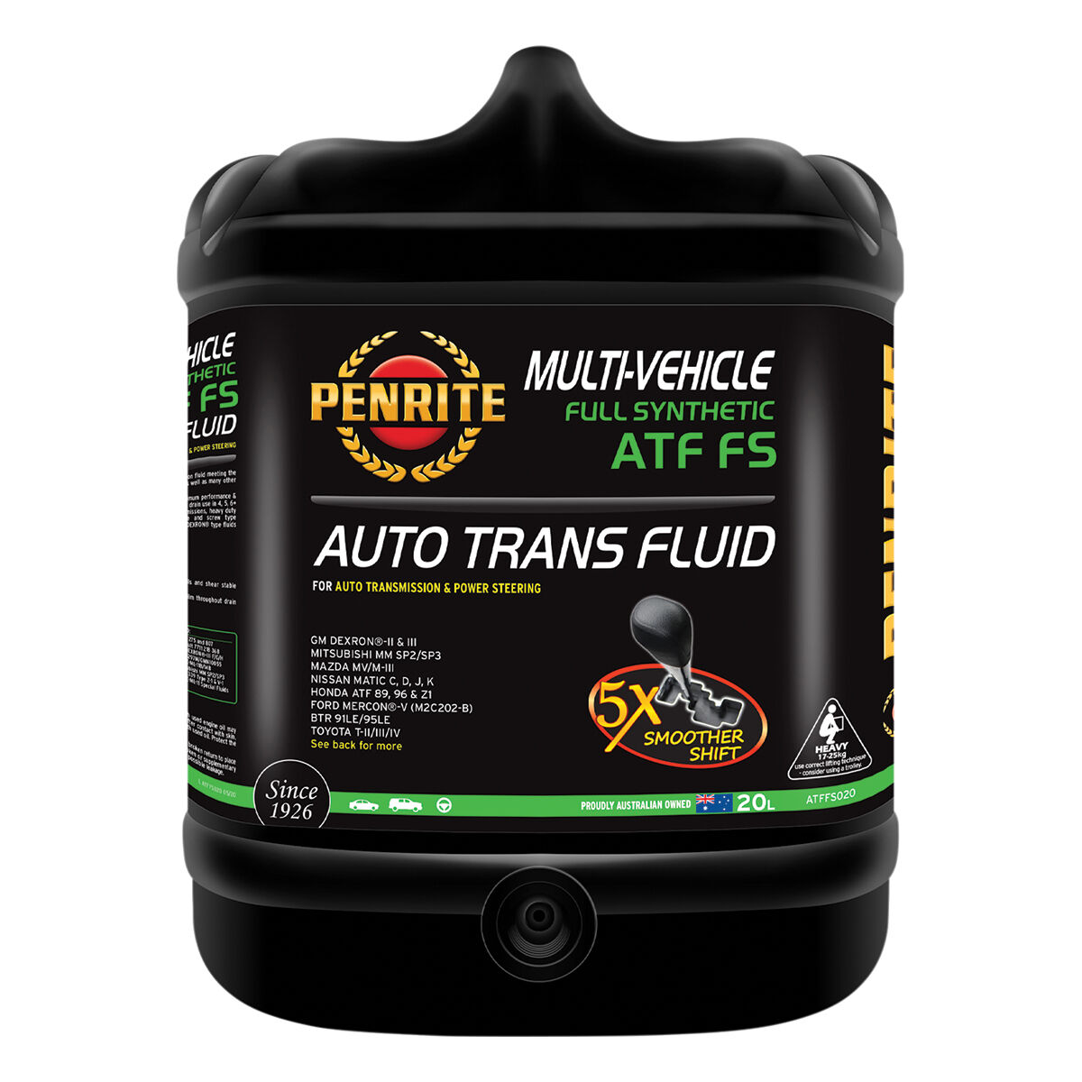 Penrite ATF FS Automatic Transmission Fluid 20 Litre, , scaau_hi-res