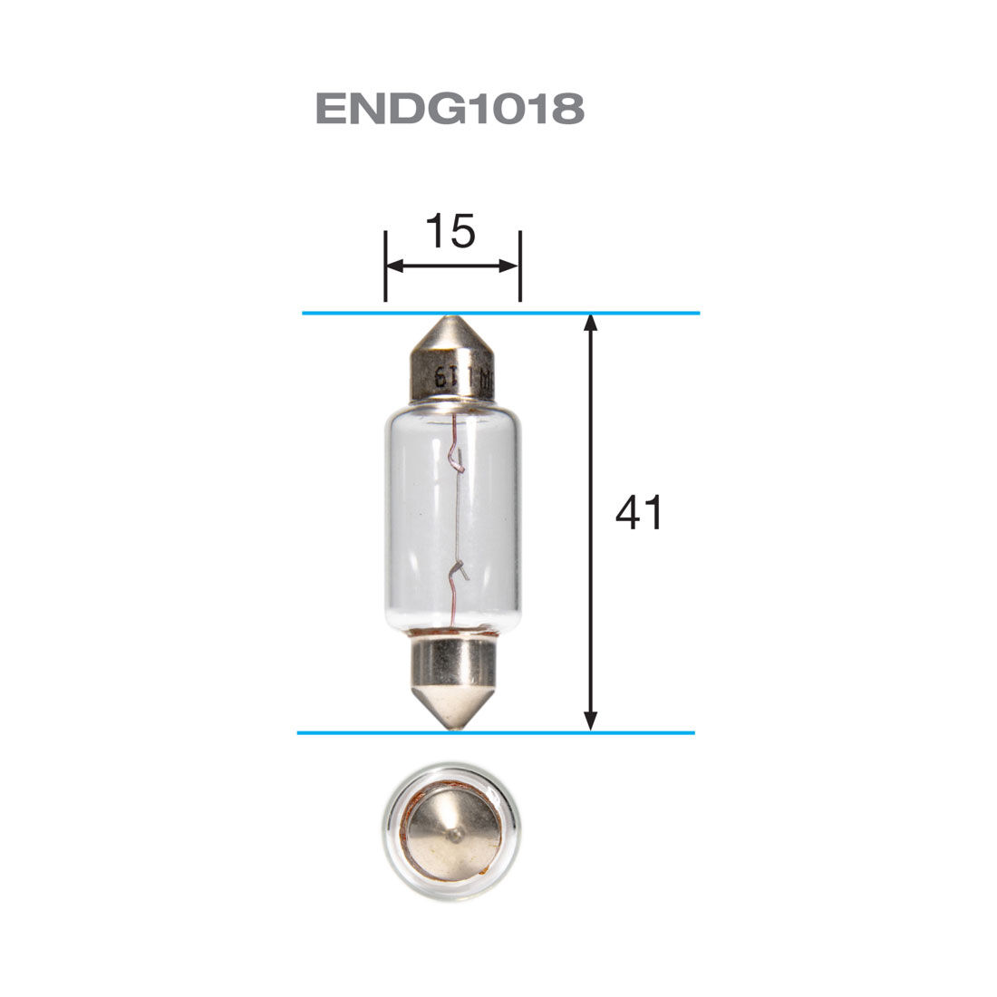 ENDURALIGHT Automotive Globes - Festoon 12V, 18W 15X41mm, , scaau_hi-res