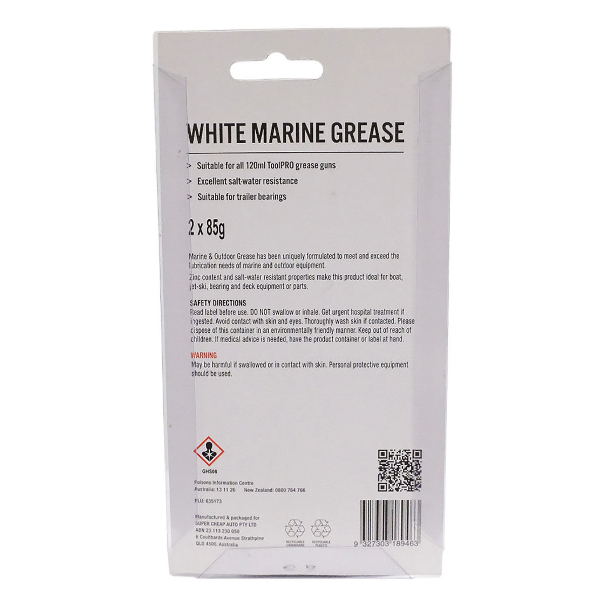 SCA Marine Grease Cartridge Twin Pack 85g, , scaau_hi-res