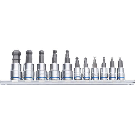Kincrome Ball-End Hex Socket Set Metric 11 Piece, , scaau_hi-res