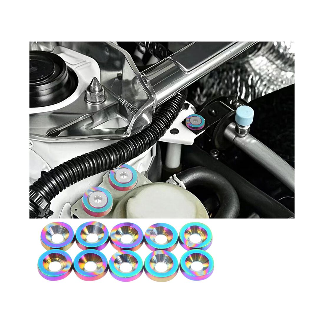 JDM Bumper Screws Pack - Rainbow, , scaau_hi-res