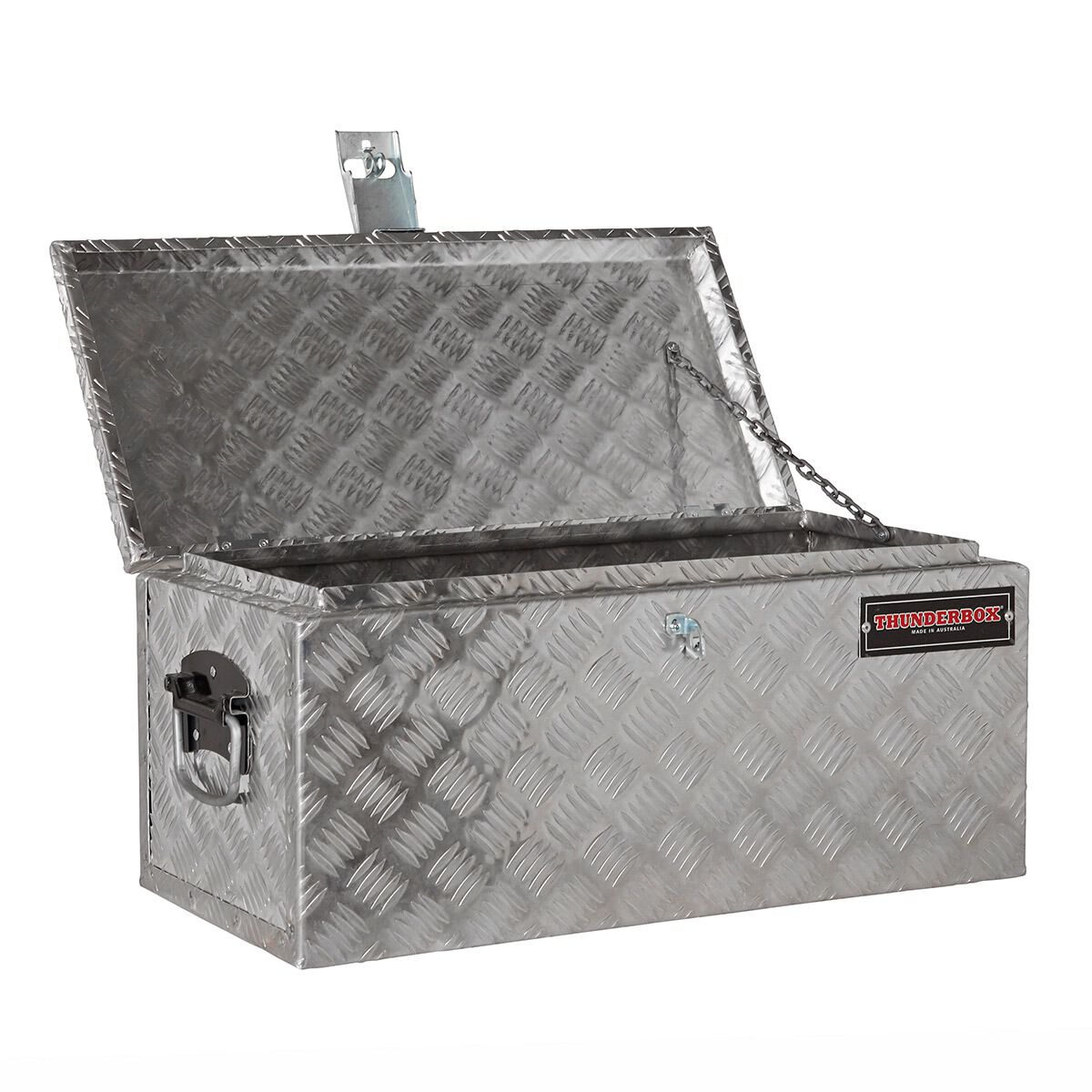 Thunderbox Aluminium Checkerplate Tool Box 48 Litre Supercheap Auto