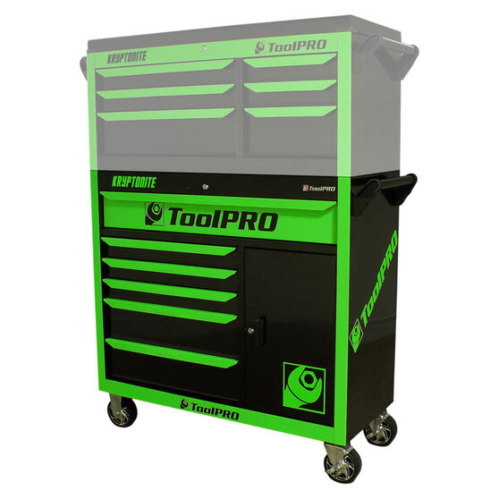 Toolpro Neon Tool Cabinet Kryptonite 6 Drawer 42 Inch Supercheap