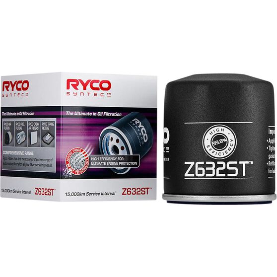 Ryco SynTec Oil Filter - Z632ST (Interchangeable with Z632), , scaau_hi-res