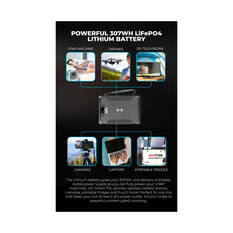 KickAss KickCharge 300 Lithium Portable Power Station, , scaau_hi-res
