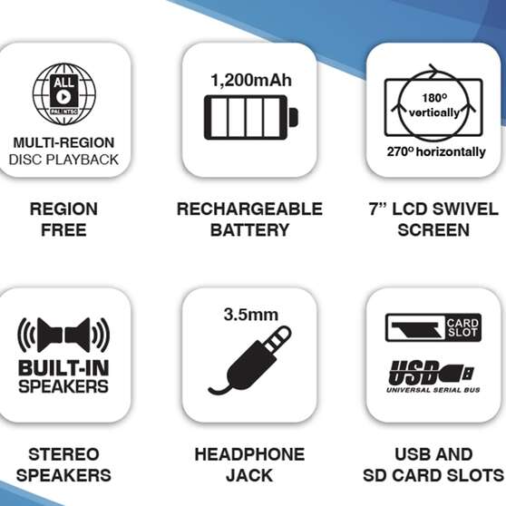 Laser 7" Portable DVD Player DVD-PT-7D, , scaau_hi-res