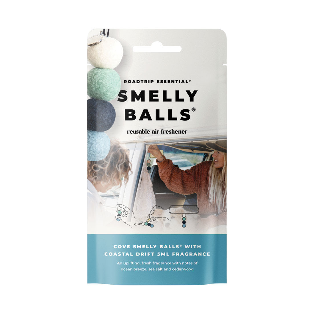 Smelly Balls Air Freshener Set Cove Coastal Drift 5ml, , scaau_hi-res