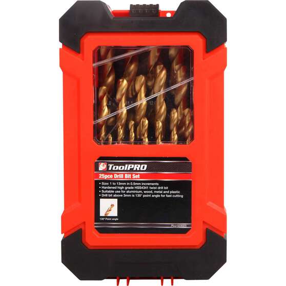 ToolPRO Drill Bit Set 25 Piece, , scaau_hi-res