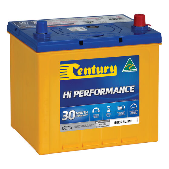 Century Hi Performance Car Battery 55D23L MF Supercheap Auto