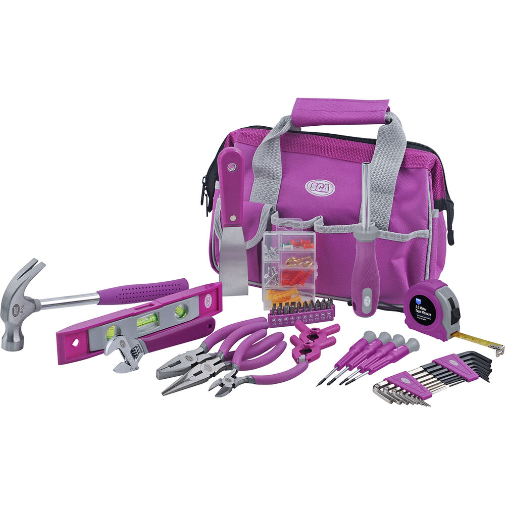 SCA Tool Kit with Bag 53 Piece, Purple Supercheap Auto