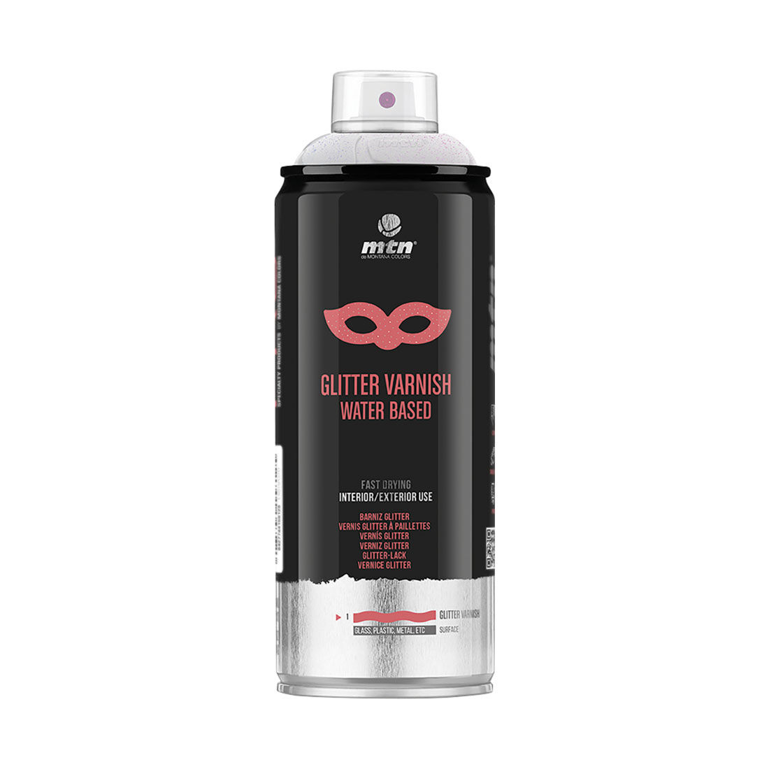 MTN Pro Multicolour Glitter Spray Varnish 400mL, , scaau_hi-res