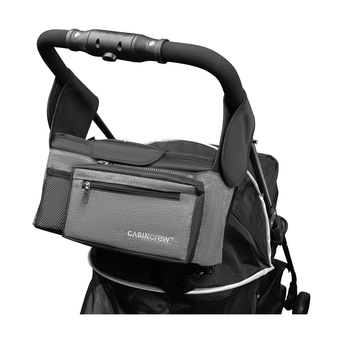 Cabin Crew Kids Repreve Stroller Organiser Black/Grey, , scaau_hi-res