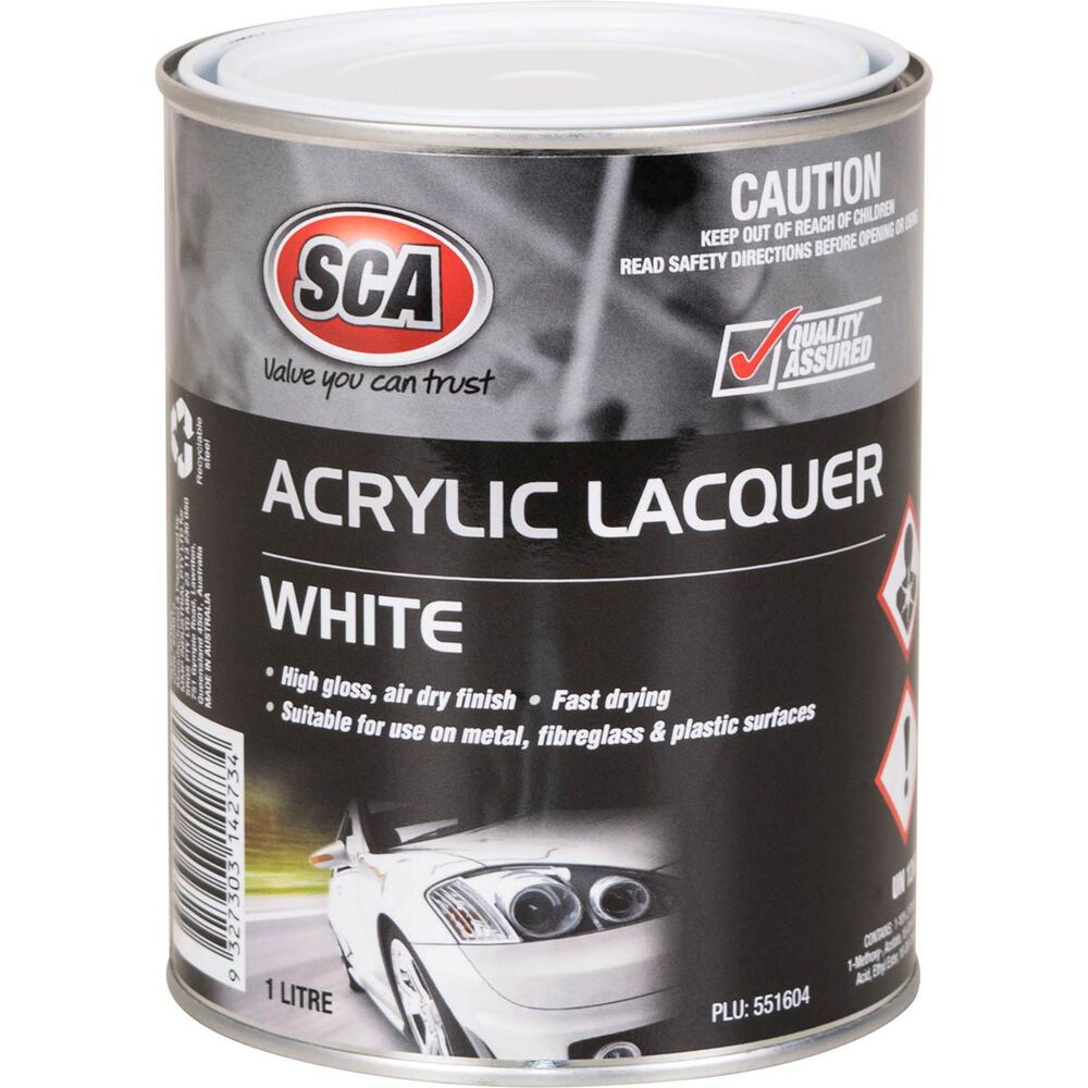 SCA Acrylic Paint, White 1 Litre Supercheap Auto