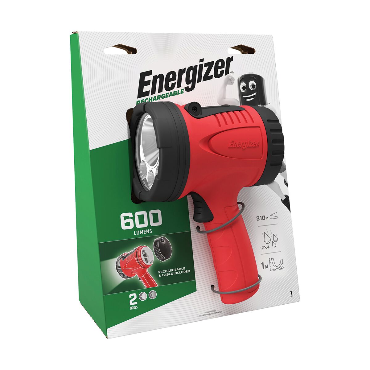 Energiser Rechargeable LED Spotlight 600L, , scaau_hi-res