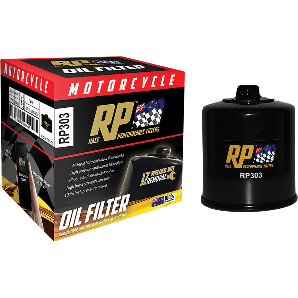 Race Performance Motorcycle Oil Filter - RP303 ...