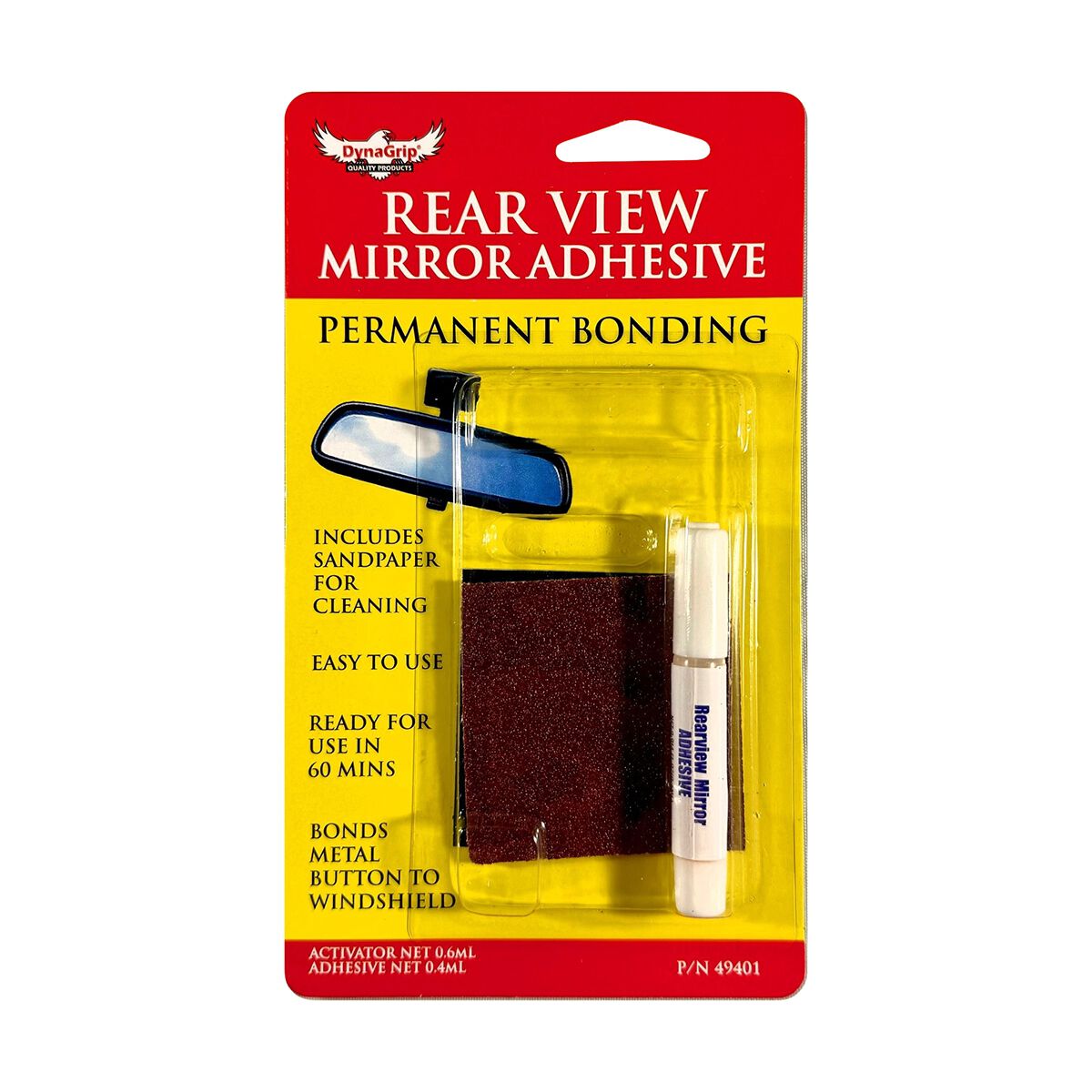 DynaGrip Rear View Mirror Adhesive - 0.9mL, , scaau_hi-res