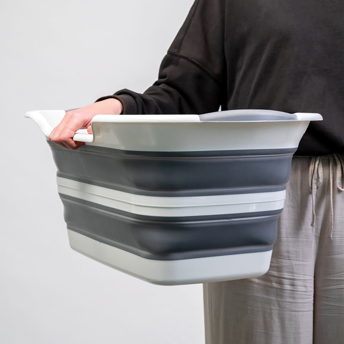 Collapse-A Tub Multipurpose 27L Grey, , scaau_hi-res