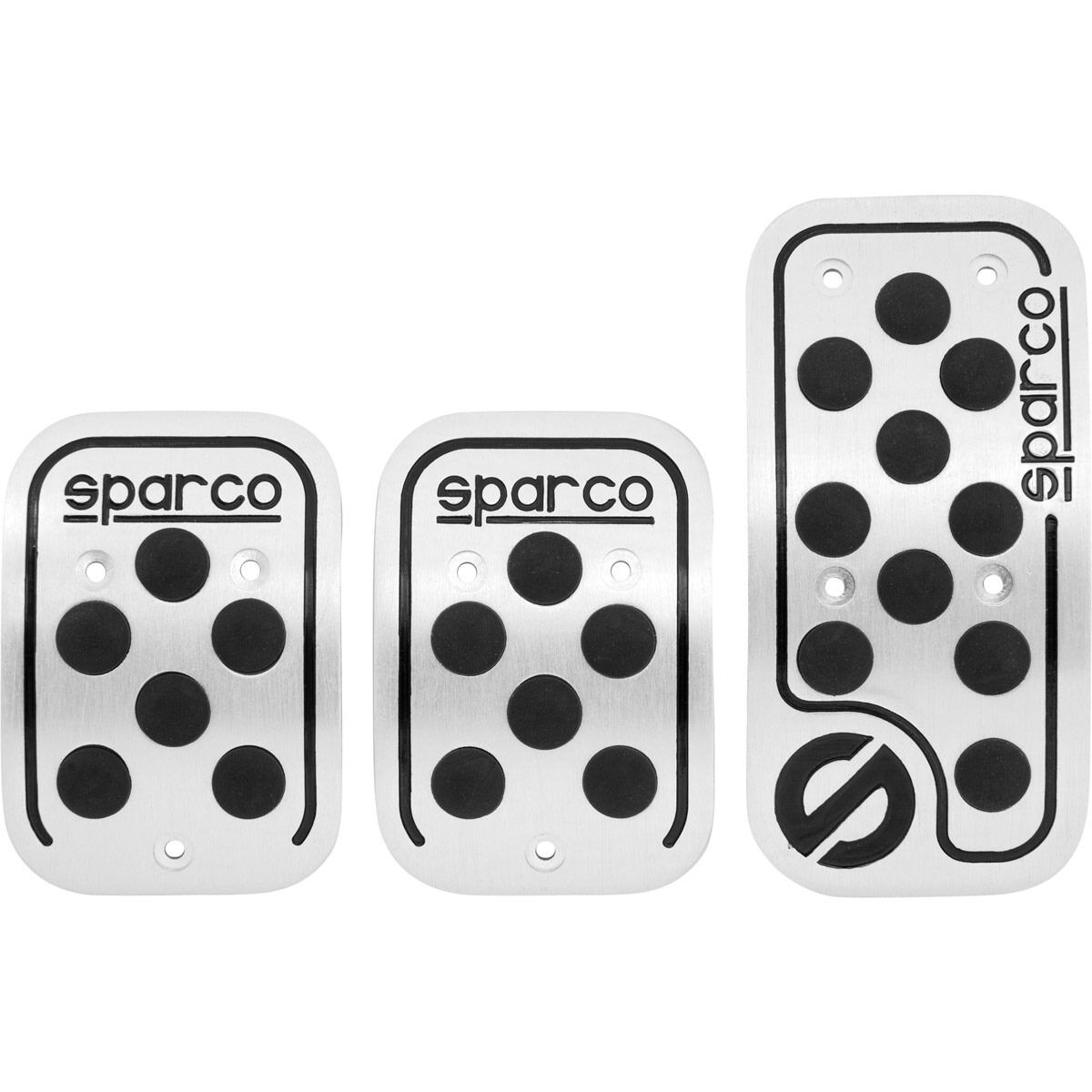 Sparco 03779AN Race Silver Pedal Set 