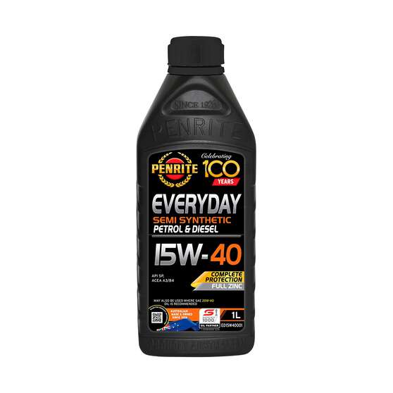 Penrite Semi Synthetic Engine Oil - 15W-40 1Litre, , scaau_hi-res