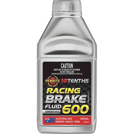 Penrite 10 Tenths Racing Brake Fluid Super DOT 4 500mL, , scaau_hi-res