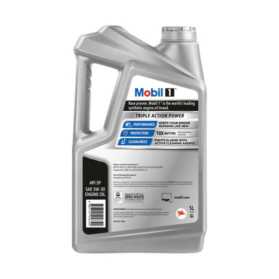 Mobil 1 Triple Action Power Engine Oil 5W-30 5 Litre, , scaau_hi-res