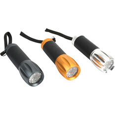Ridge Ryder Aluminium 9 LED Torch 3pk, , scaau_hi-res