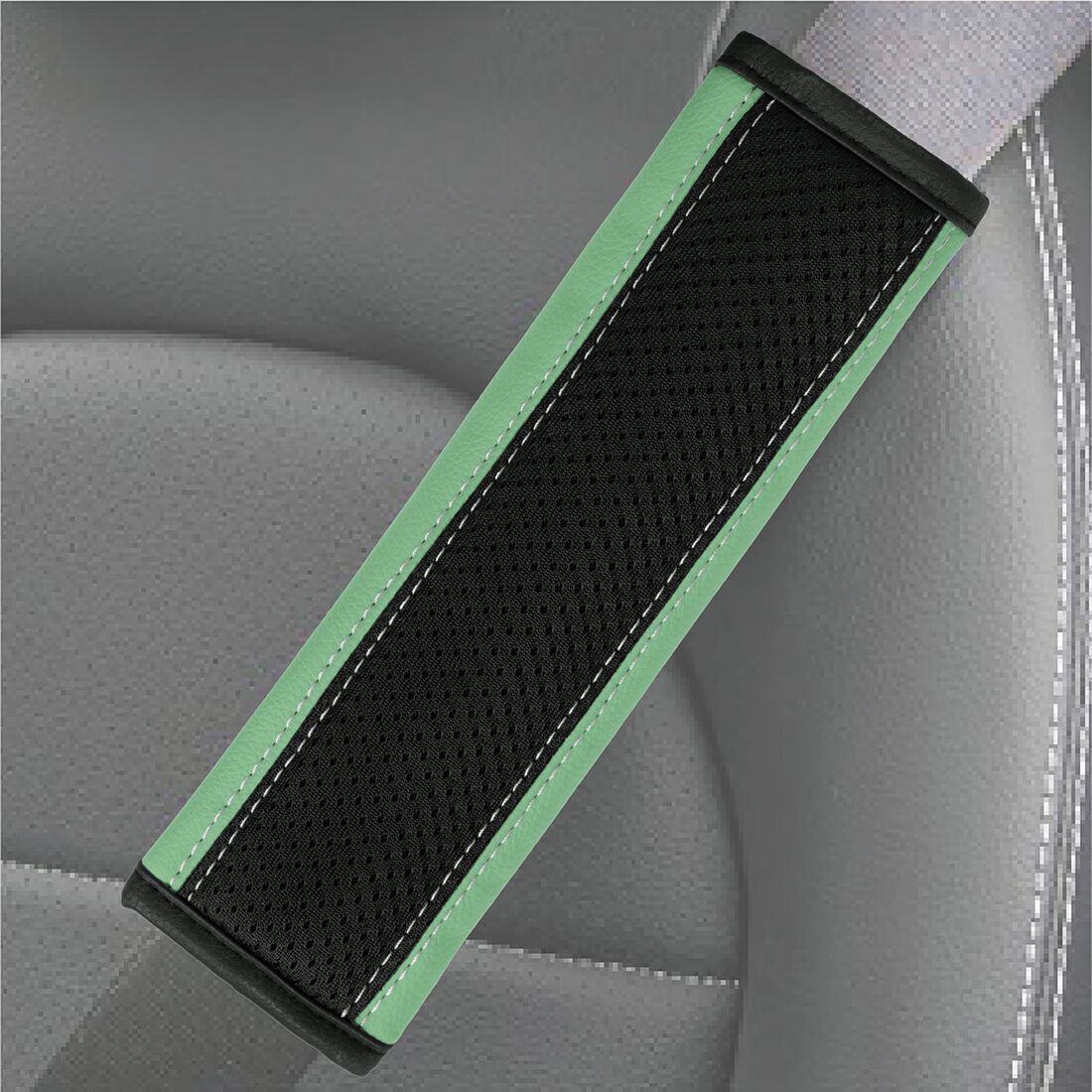 SCA Steering Wheel Cover & Seat Belt Buddie Set Aqua, , scaau_hi-res