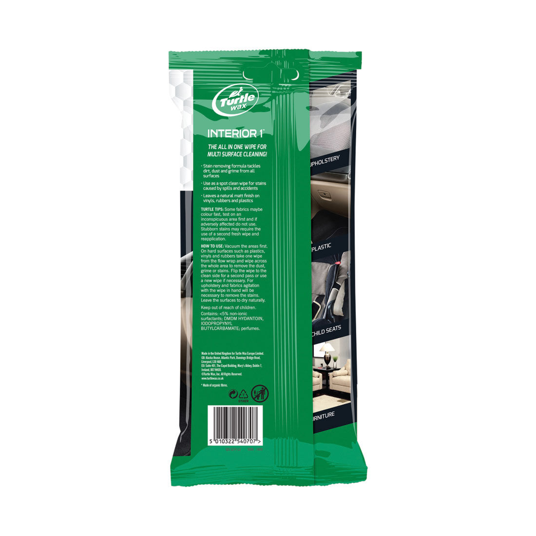 Turtle Wax Interior Wipes 24 Pack, , scaau_hi-res