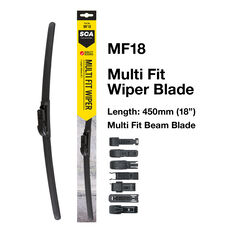 SCA Multi-Fit Wiper Blade 455mm (18") Single - MF18, , scaau_hi-res