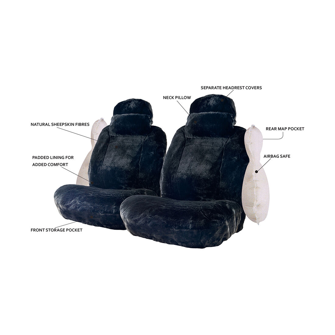 Super cheap sheepskin seat covers discount