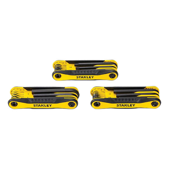Stanley Folding Hex Key Set Metric, SAE & Torx 3 Pack Supercheap Auto
