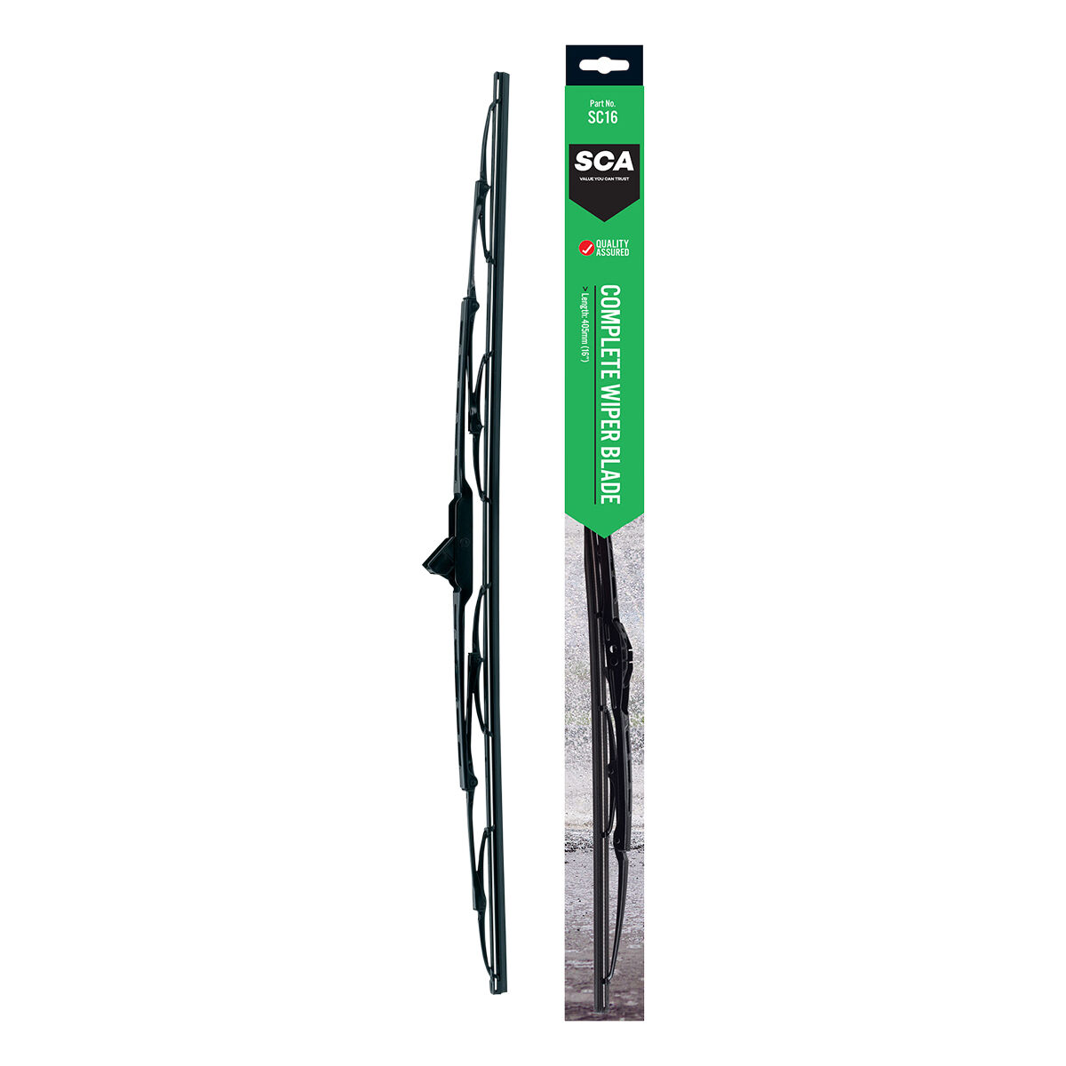 SCA Standard Wiper Blade 405mm (16") Single - SC16, , scaau_hi-res