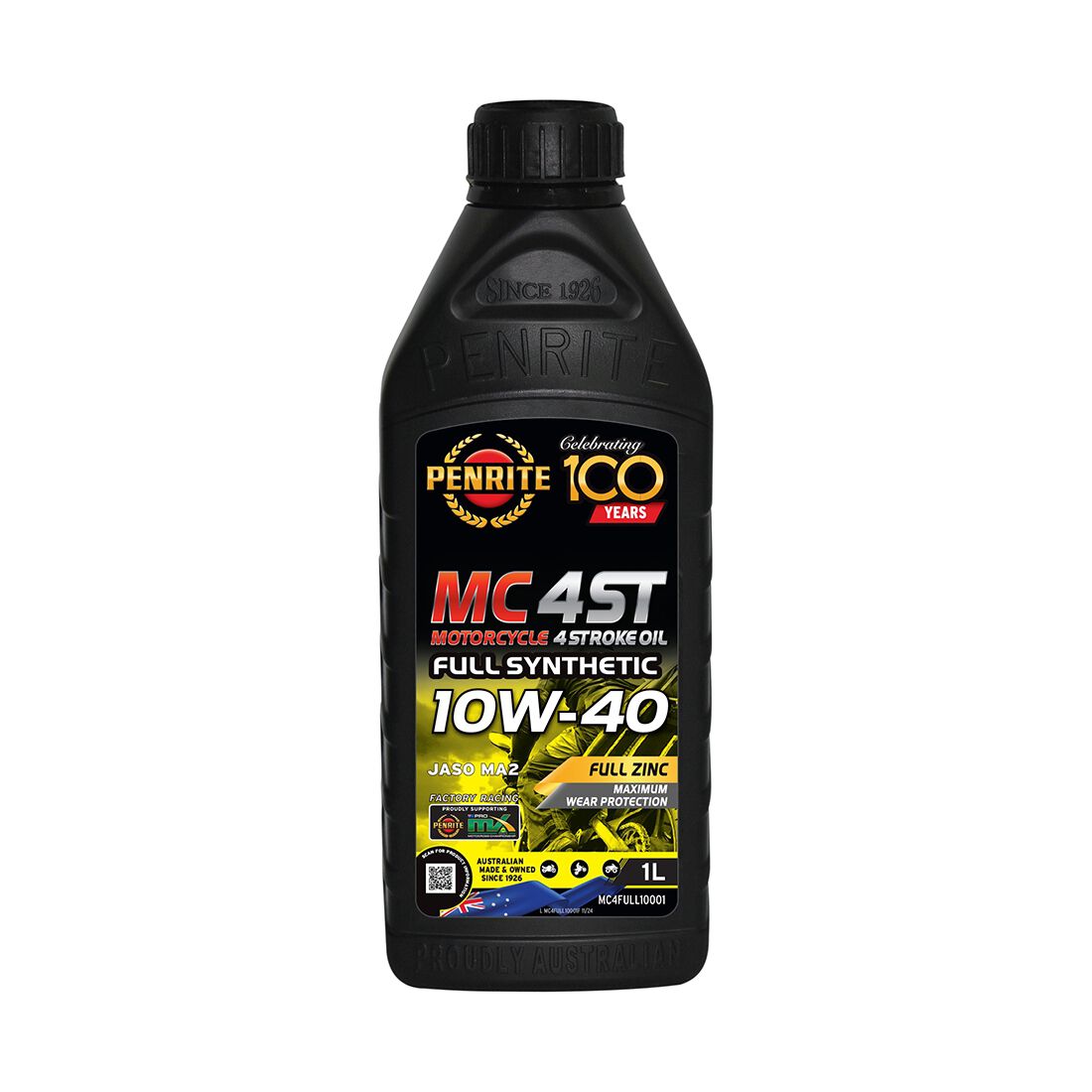 MC-4 ST Full Synthetic Motorcycle Oil - 10W-40, 1 Litre, , scaau_hi-res