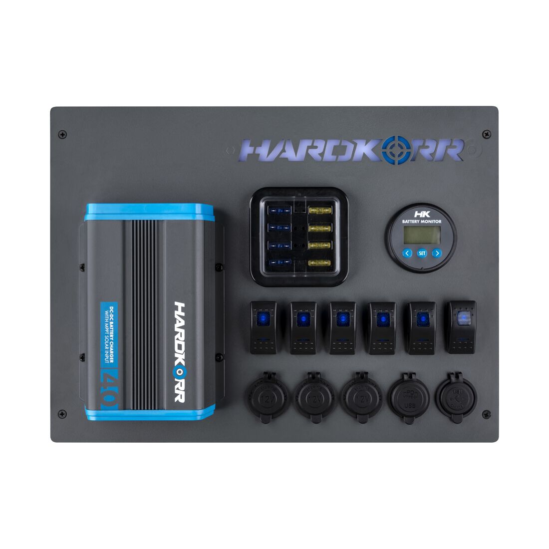 Hardkorr 12V Power Hub with 40A DC-DC Charger, , scaau_hi-res