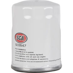 SCA Oil Filter SCO547 (Interchangeable with Z547), , scaau_hi-res