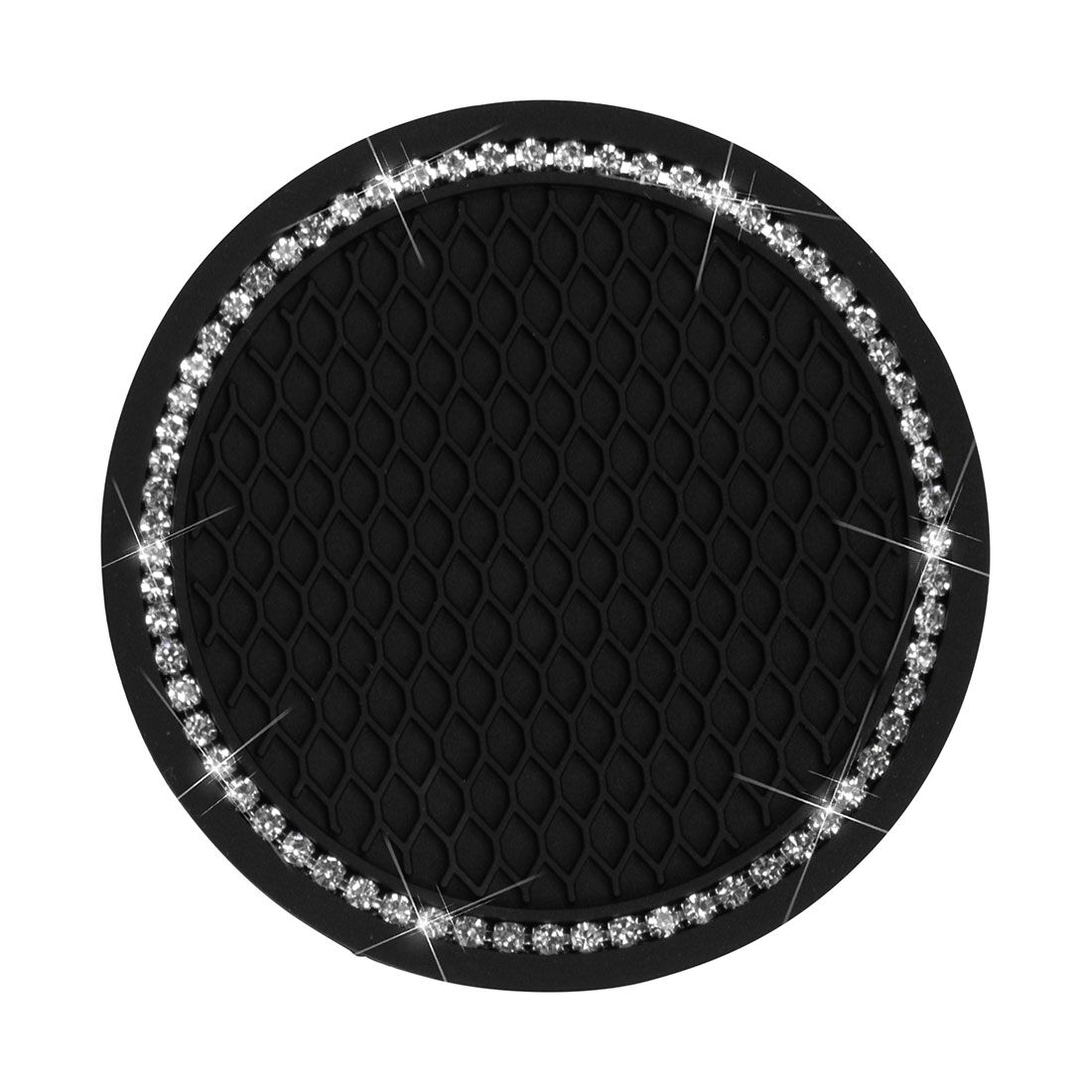 Cabin Crew Drink Coasters Black/Bling 2Pk, , scaau_hi-res