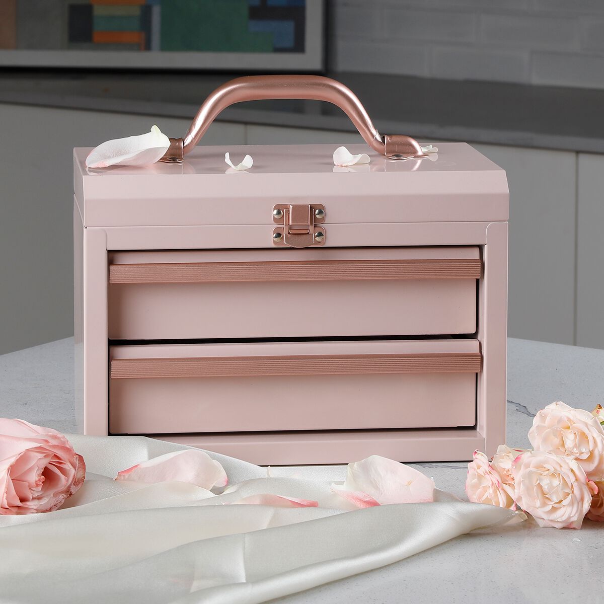 Toolpro Mini Tool Chest Soft Pink, , scaau_hi-res