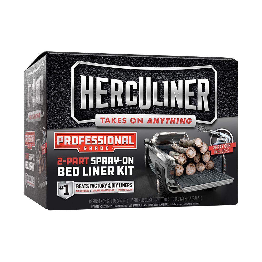 Herculiner Bed Liner Protective Coating Pro Kit 3.78 Litres, , scaau_hi-res