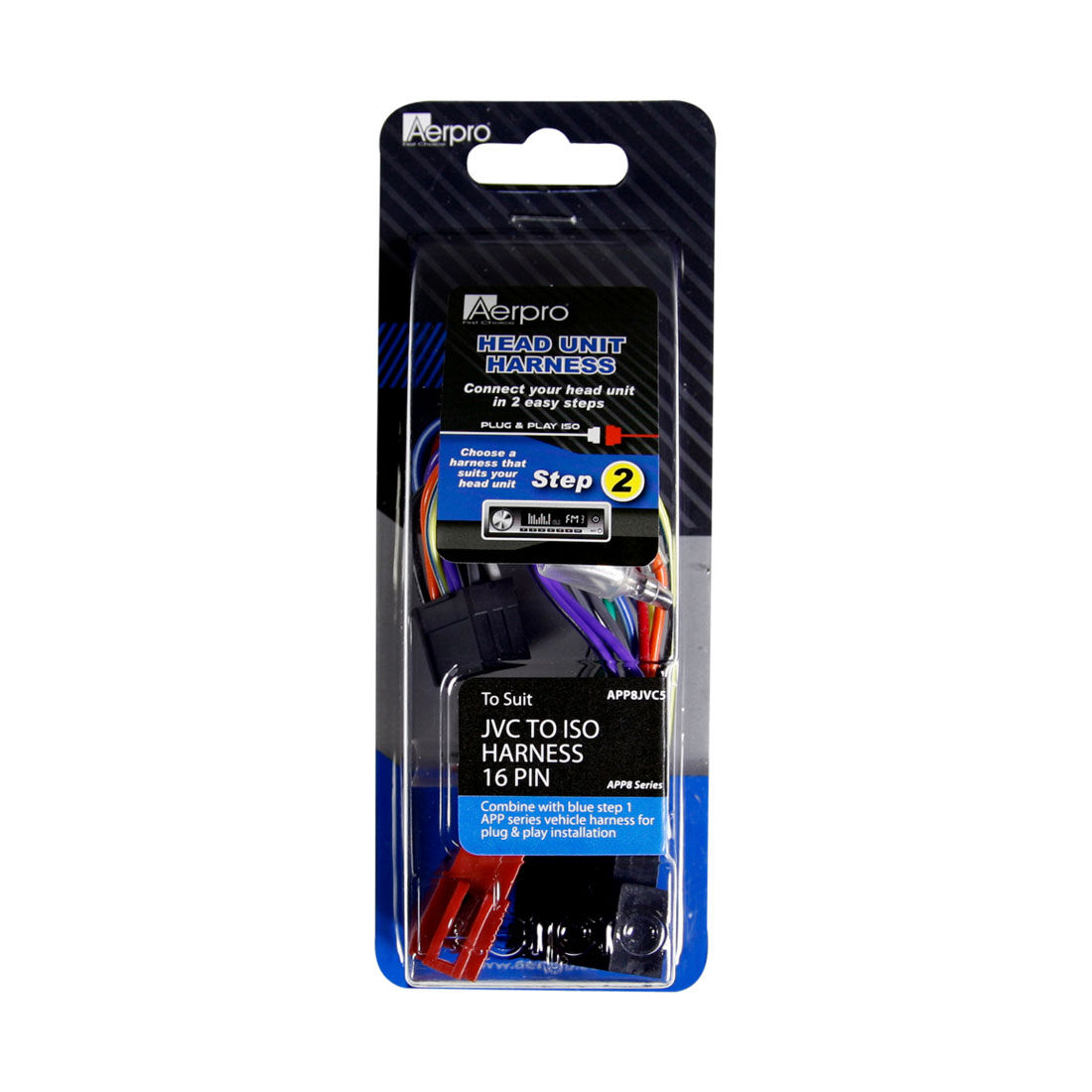 Aerpro APP8JVC5 Head Unit Specific Wiring Harness, , scaau_hi-res