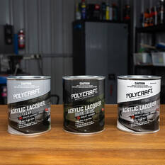 Polycraft Acrylic Gloss Black 1 Litre, , scaau_hi-res