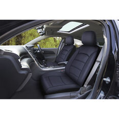 SCA Leather Look Seat Covers Black, Adjustable Headrests, Size 30, Front Pair, Airbag Compatible, , scaau_hi-res