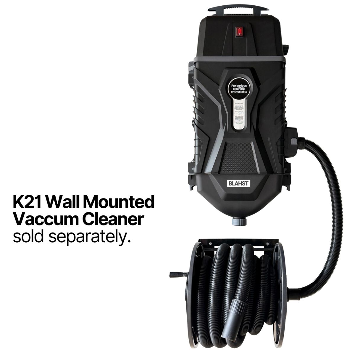 Blahst K21 Wall-Mounted Vacuum Hose Reel, , scaau_hi-res