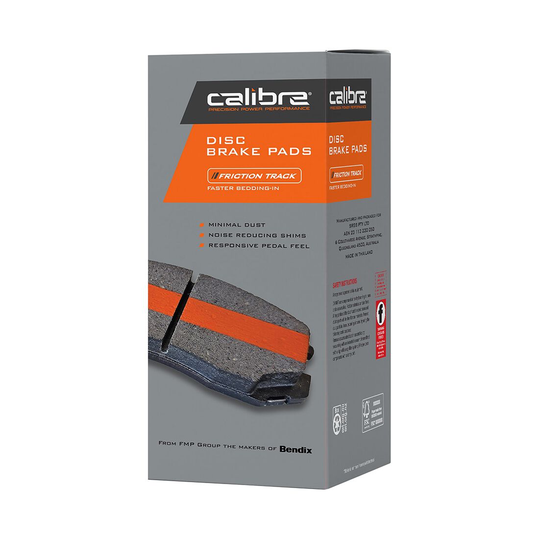 Calibre Disc Brake Pads DB1857CAL, , scaau_hi-res