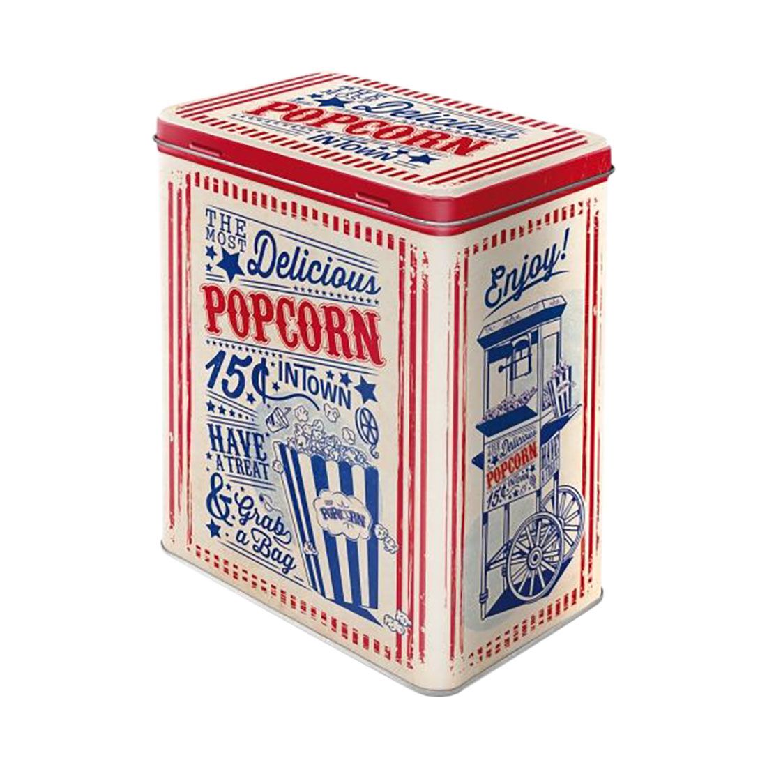 Nostalgic-Art Large Tin Box with Separate Lid - Popcorn, , scaau_hi-res