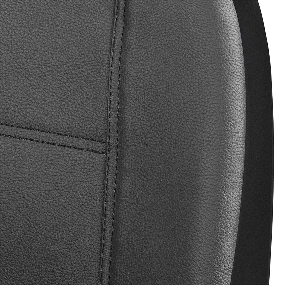 SCA Leather Look Seat Covers Black Adjustable Headrests Rear Bench 06H