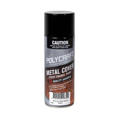 Polycraft Metal Cover Matt Black 300g, , scaau_hi-res