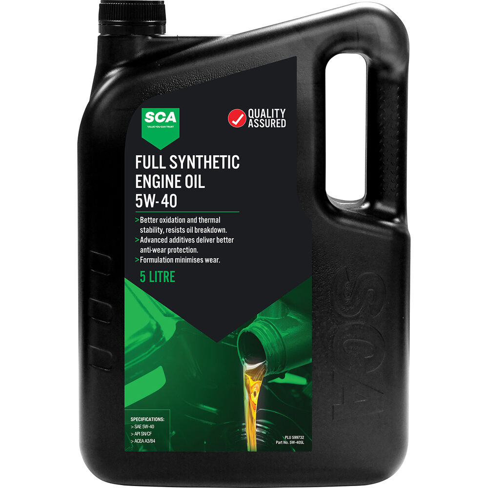 SCA Full Synthetic Engine Oil 5W-40 A3/B4 5 Litre | Supercheap Auto