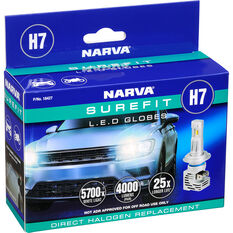 Narva Surefit LED Headlight Globes - H7, 12/24V, 18427, , scaau_hi-res